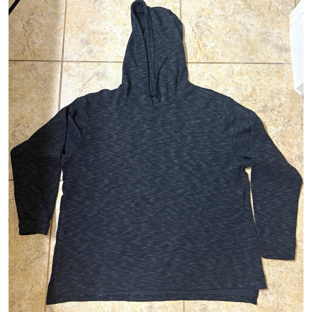 Original Use Men's Pullover Hoodie 2XL Solid Gray Drawstring Hood Long Sleeve